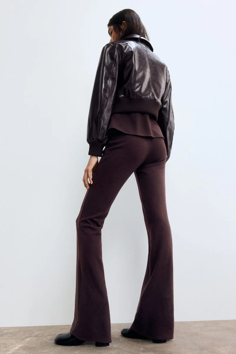H&M Flared knitted trousers